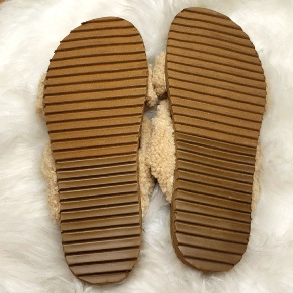 TREASURE & BOND Davina Faux Shearling Slide In Tan Camel Teddy 8m NWT - Picture 5 of 7